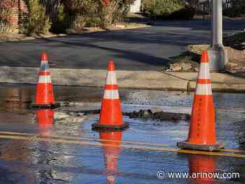 Water valve leak in North Arlington impacts 100 customers, detours traffic
