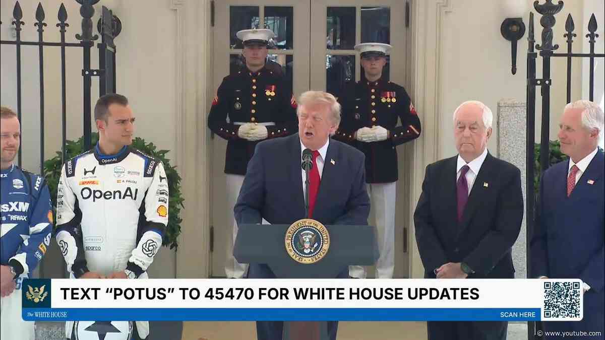 President Trump Participates in a Freedom 250 Grand Prix Showcase