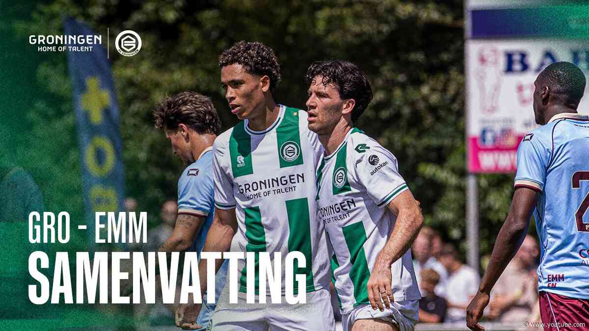 FC Groningen - FC Emmen (samenvatting oefenduel)