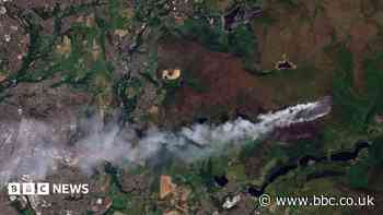 Major incident declared over large moorland wildfire