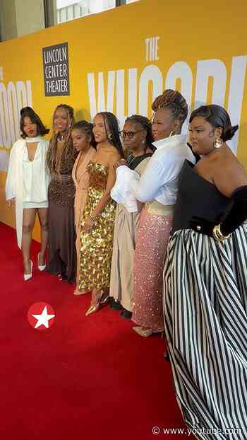 Whoopi Goldberg greets the company of THE WHOOPI MONOLOGUES on opening night