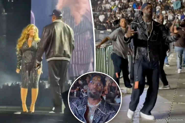 LeBron James rocks out at Jay-Z concert as NBA future unknown