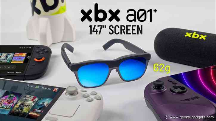 New 120 Hz XBX A01+ Glasses Upgrade Handhelds to 147 Inch Screen
