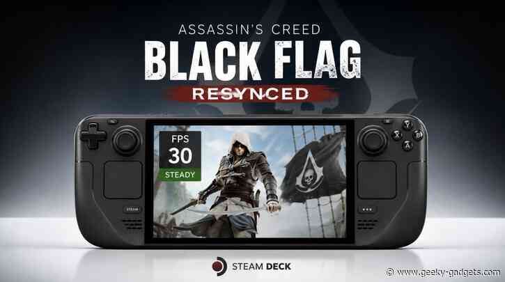 Assassin’s Creed Black Flag Resynced Hits 30 FPS on Steam Deck