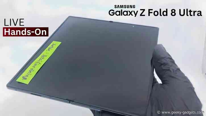 Leaked Hands-on Video May Show Samsung Galaxy Z Fold 8 Ultra