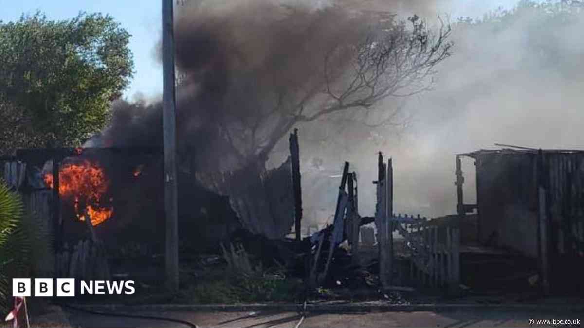 Attractions shut and homes without power after fire