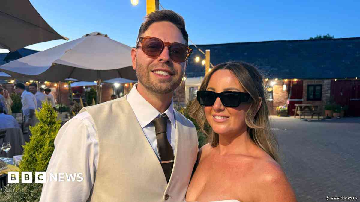 'We screened England World Cup game at our wedding'