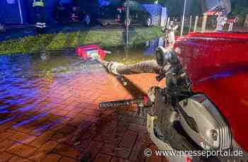 FW Flotwedel: Unwetterfront sorgt für mehrere Einsätze der Feuerwehren im Flotwedel