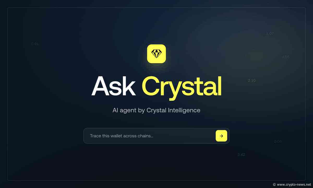 Crystal Intelligence launches Ask Crystal, the AI analyst behind every blockchain judgment