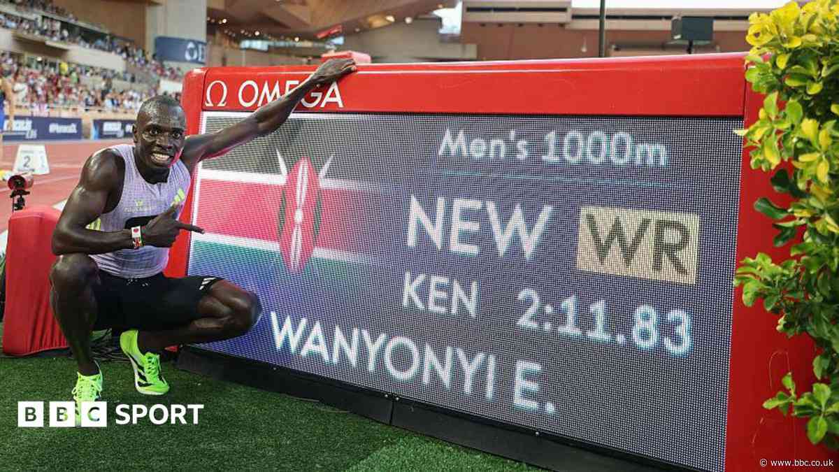 Wanyonyi breaks 1,000m world record on debut in Monaco