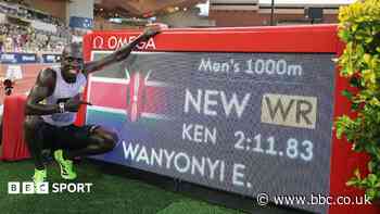 Wanyonyi breaks 1,000m world record on debut in Monaco