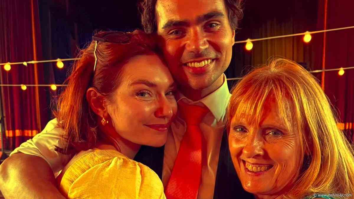 Poldark star Tom York marries long-term girlfriend Kara Milner: Actor ties the knot with model in front of co-stars Eleanor Tomlinson and Beatie Edney