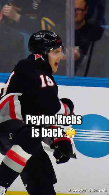 Are you feeling it now Mr. Krebs? 🔥 #nhl #hockey #buffalosabres
