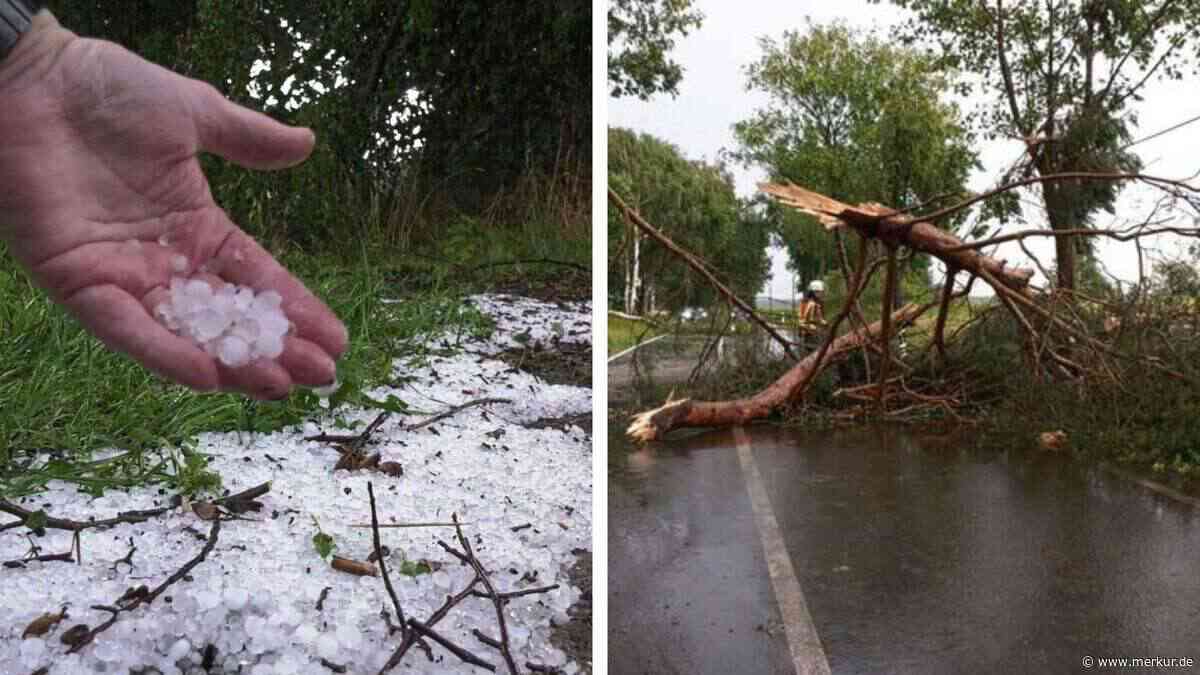Schwere Unwetter mit tennisballgroßem Hagel über Deutschland: Neue Warnung für Dienstag