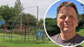 Grandad so angry about state of children's park he's taken a hammer to it