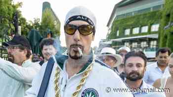 Ali G's sneak into da Wimbledon house: How Sacha Baron Cohen pulled off ultimate stunt as his comedy rapper handed out fake bags of cannabis after wearing a disguise to arrive on Centre Court to shoot new film