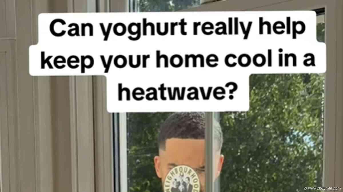 Trying to beat the heat? Scientists claim applying YOGHURT to the outside of your windows can cool your home by as much as 3.5°C