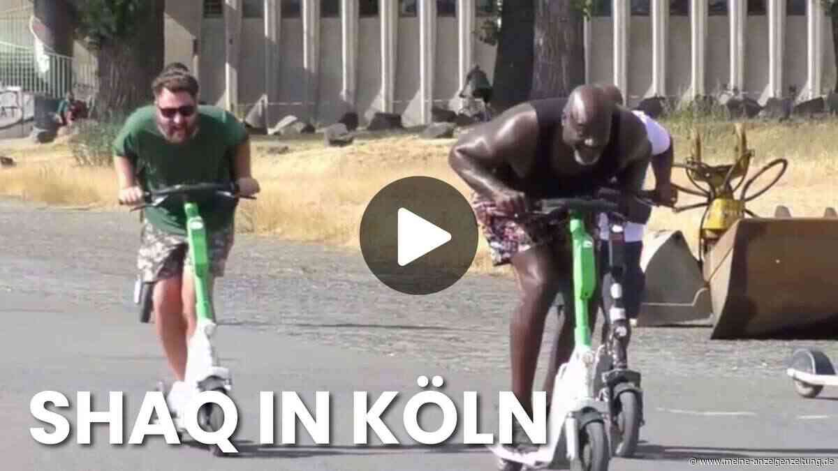 Shaquille O‘Neal überrascht Köln – und das nicht nur mit seinem E-Scooter-Auftritt