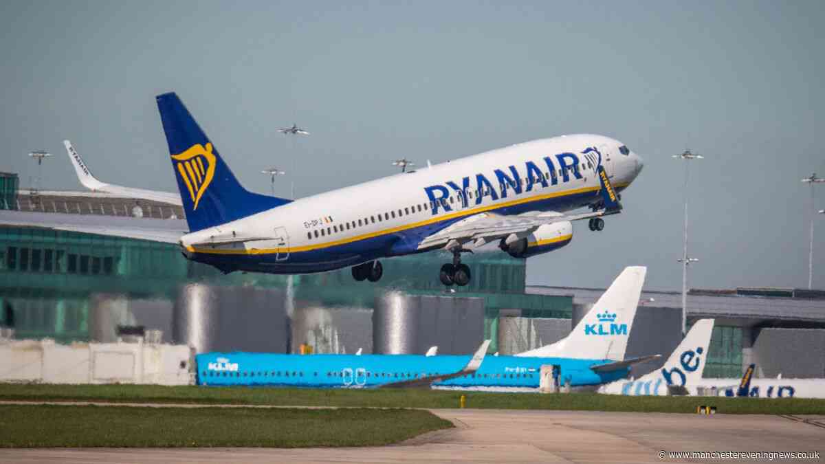 Ryanair flight from Manchester Airport diverts mid-air amid emergency
