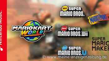 Nintendo Music: Mario Kart World-Tracks aus diversen Mario-Reihen hinzugefügt