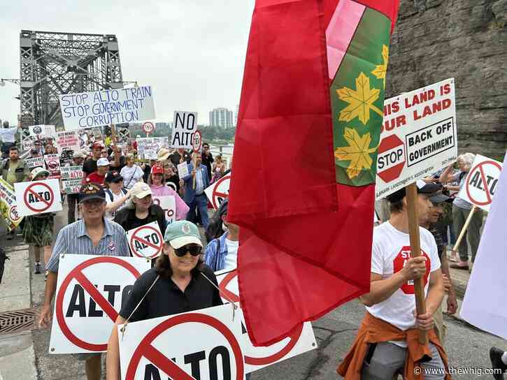 Community groups come together in opposition to high-speed rail
