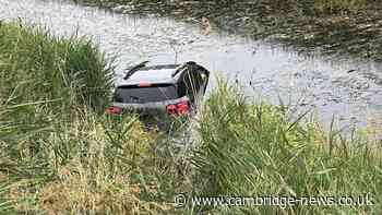 Driver has ‘lucky escape’ after car becomes submerged in water