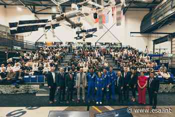 Astronauten van Artemis II bezoeken ESA