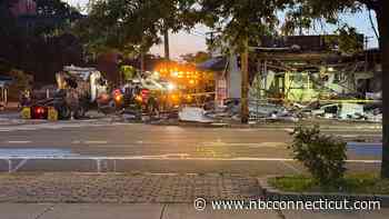 3 injured after tractor-trailer crashes into building following 2-vehicle crash in New Haven