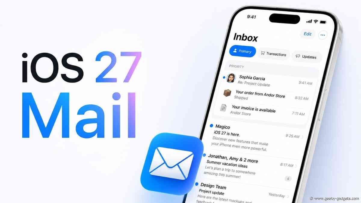 Apple’s New iOS 27 Mail App Update Solves Inbox Anxiety for Good