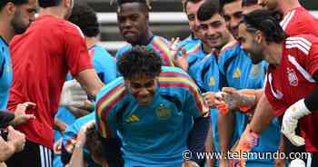 Fila india para Yamal: así celebró España su cumpleaños en el entrenamiento previo a la Semifinal