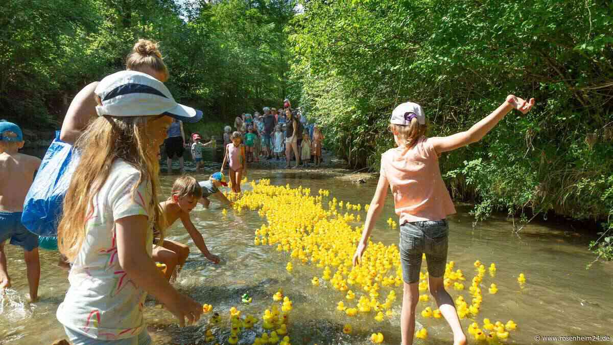 Entenrennen und ein Einhorn-Stuhl für 150 Euro: So bunt feiert Prien das 24. Kindersommerfest