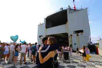 « La plus belle façon de célébrer le 14-Juillet » : de retour de la mission Jeanne d’Arc, les marins retrouvent leur famille à Toulon
