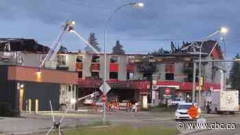1 dead after vehicle hits north Edmonton apartment sparking fire: City of Edmonton