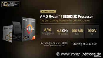 Alte Besen kehren gut: AMD Ryzen 5800X3D Anniversary wird zum Bestseller