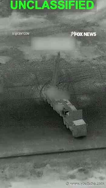 CENTCOM shares NEW footage of mission targeting Iranian assets #foxnews #shorts #iran