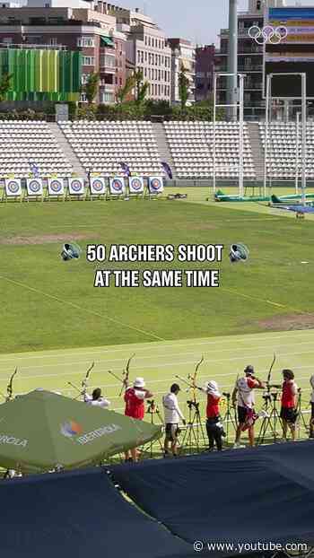 Sound on! 🔊This is what it sounds like when fifty archers are hitting the target back to back. 🎯
