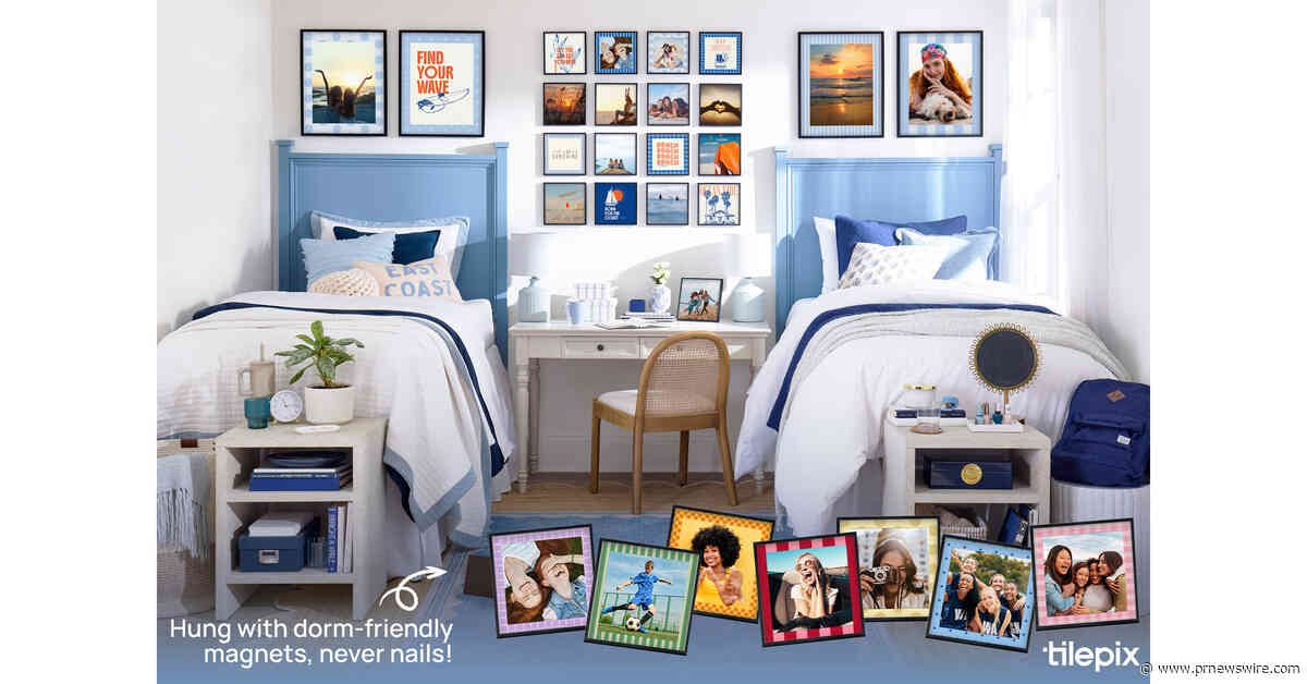 TilePix Launches "Bordered Designs" Dorm Décor Line at Walgreens, Redefining Student Wall Style with Trendy Photo Borders and Bold, Nail-Free Dorm Decor Solutions