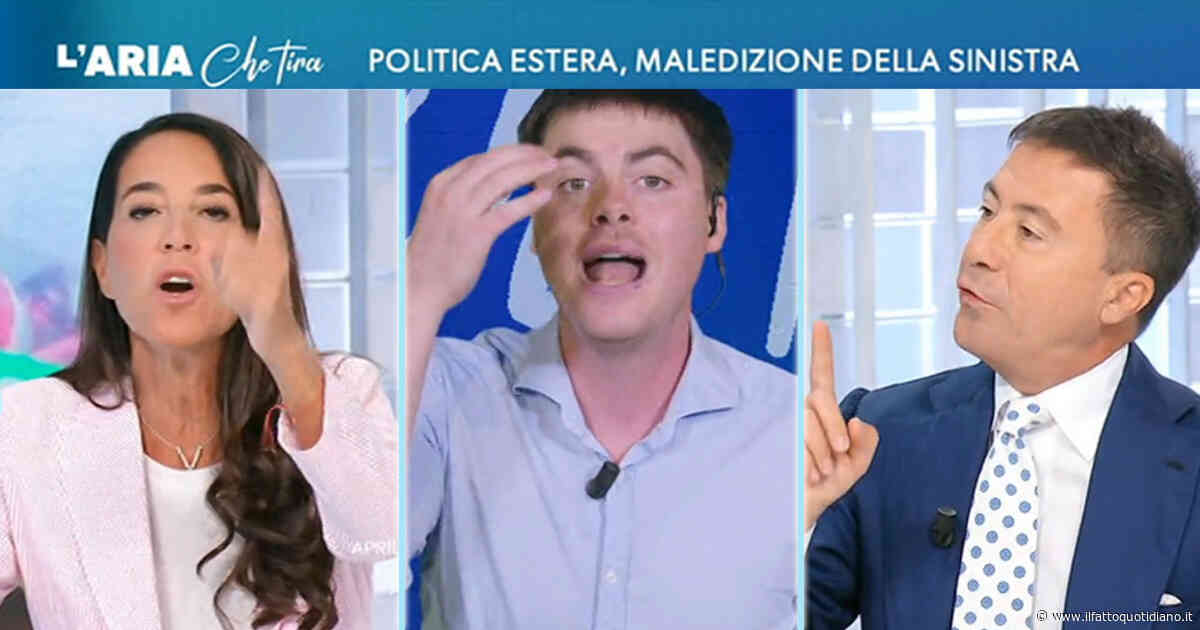 “Squallido e fascista!”. Lite furibonda sul riarmo e su Conte tra Paolo Romano, Bocchino e Ronzulli a La7