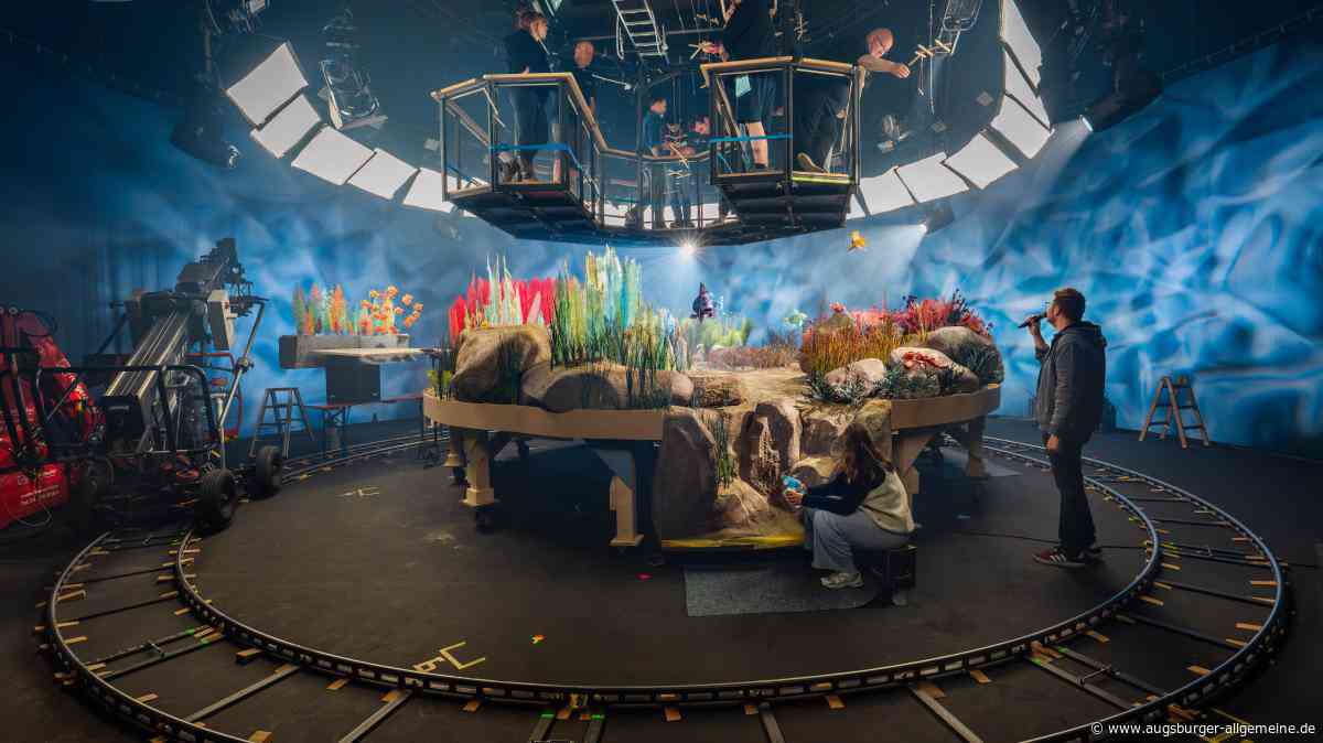 Zu Besuch am Filmset: Die Augsburger Puppenkiste verfilmt das Kinderbuch „Der Regenbogenfisch“