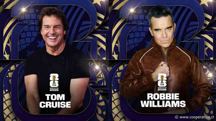 FIFA confirmó a Tom Cruise y Robbie Williams para la ceremonia de clausura del Mundial