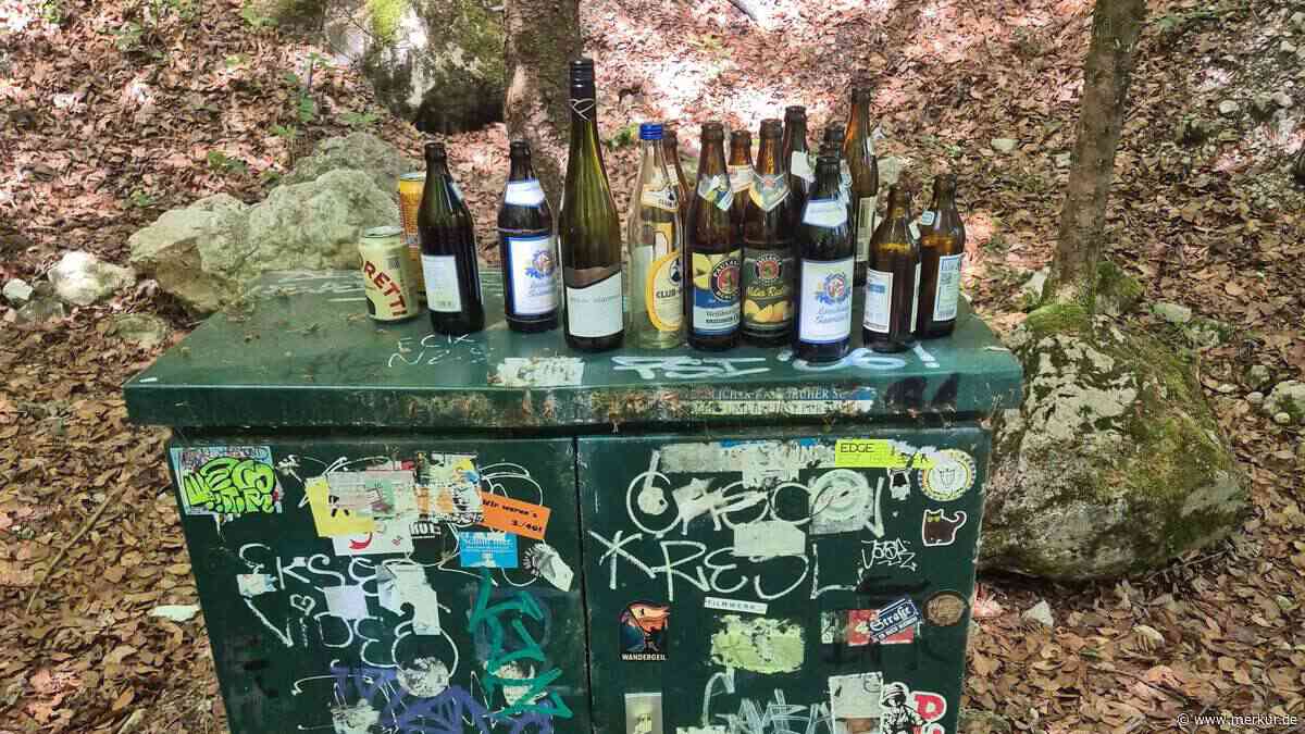 Höllentalklamm-Referent schockiert: Müll und Graffiti am Berg