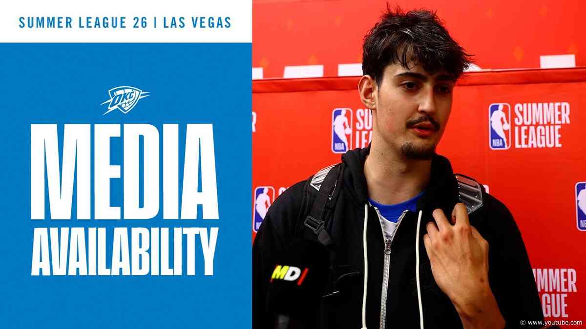 Aday Mara After Game 2 in Las Vegas | 2026 NBA Summer League | OKC Thunder
