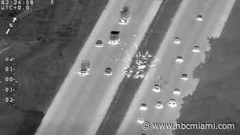 Man arrested after video showed him launching fireworks from car on I-95, sheriff says