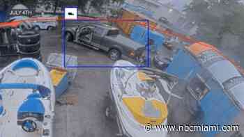 Surveillance captures thieves stealing personal watercraft from Miami Gardens business