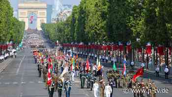 Große Militärparade in Paris: Macron beschwört am Nationalfeiertag "strategisches Erwachen" Europas