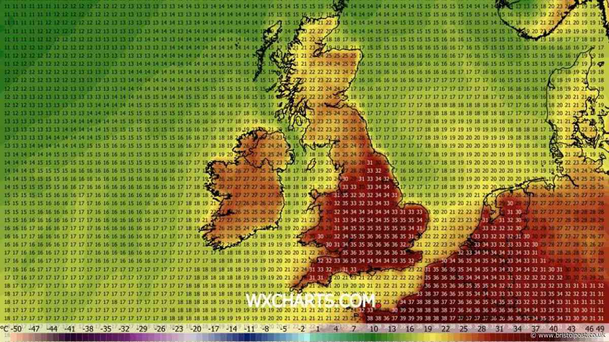 Date when fourth 32C heatwave to hit 54 areas including South West