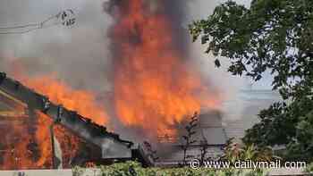Solar panels are blamed after fire erupted at hospital  - forcing patients and staff to evacuate