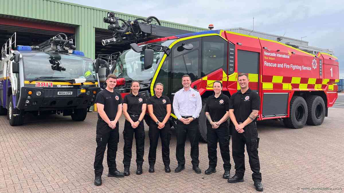 Newcastle Airport recruits first female firefighters as emergency team expands