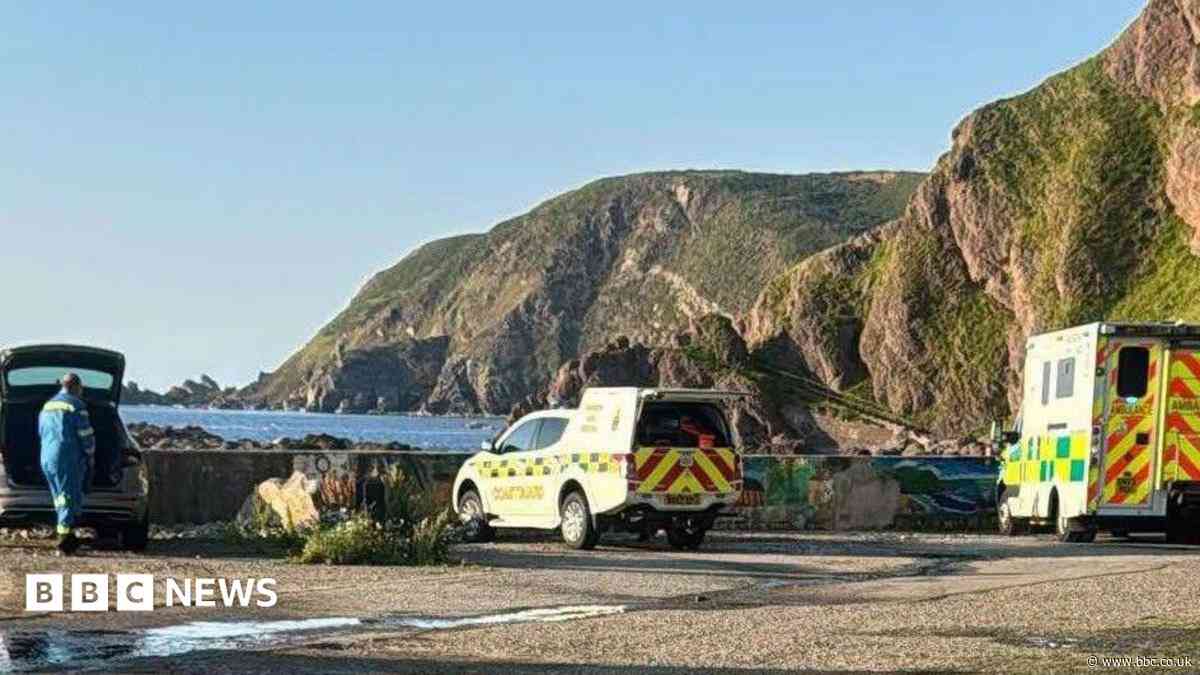 Girl in hospital after falling into the sea from rocks