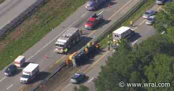 Truck crash closes several lanes on I-95 near Kenly